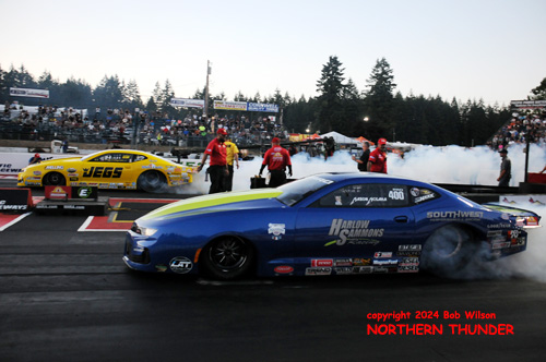 Mason McGaha (near lane) vs Troy Coughlin Jr. (far lane)